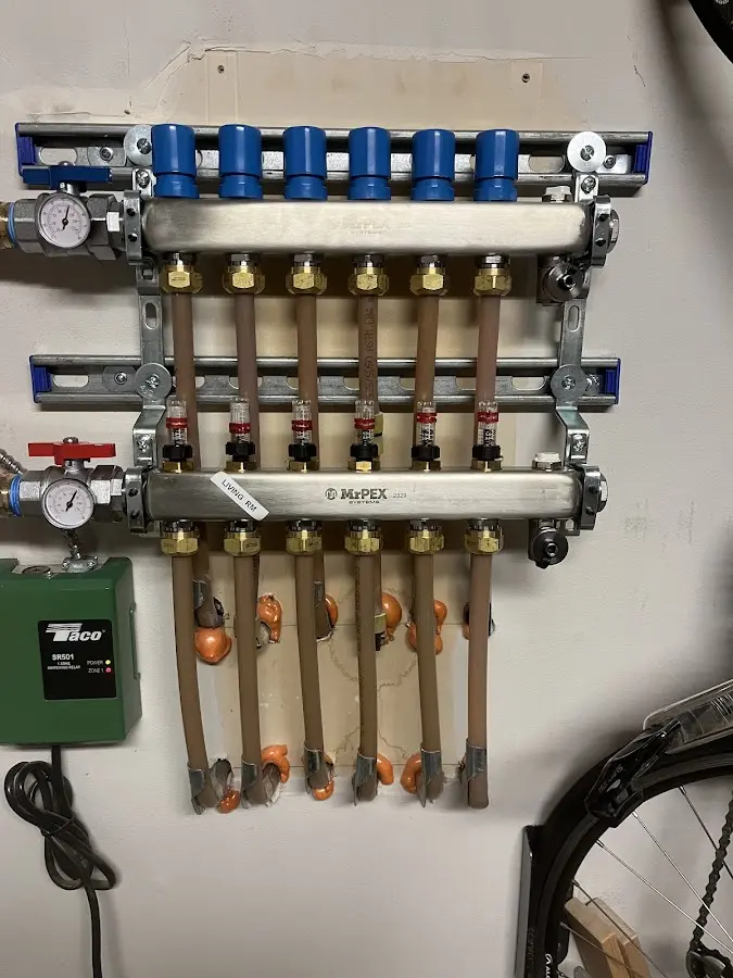 Plumber performing Leak Detection at a residential property in North Star